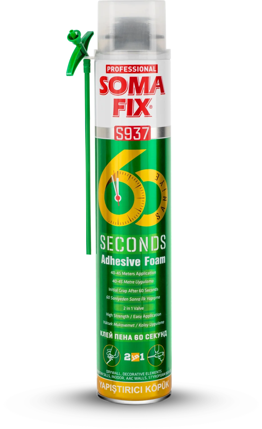 S937 Somafix 60 Saniye Yapıştırıcı Köpük