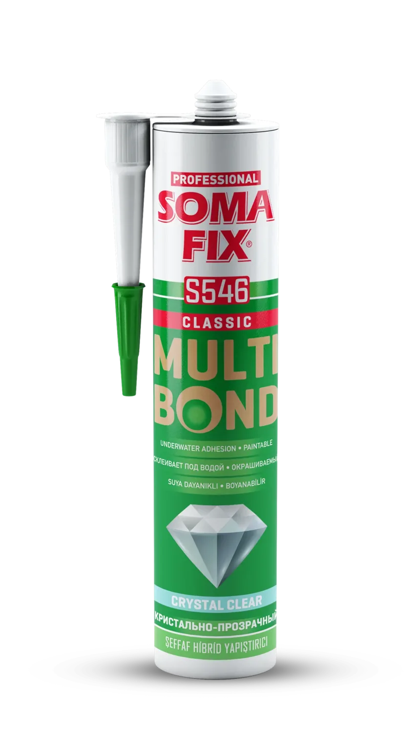S546 Somafix Multibond Hibrit Yapıştırıcı (Crystal Clear)
