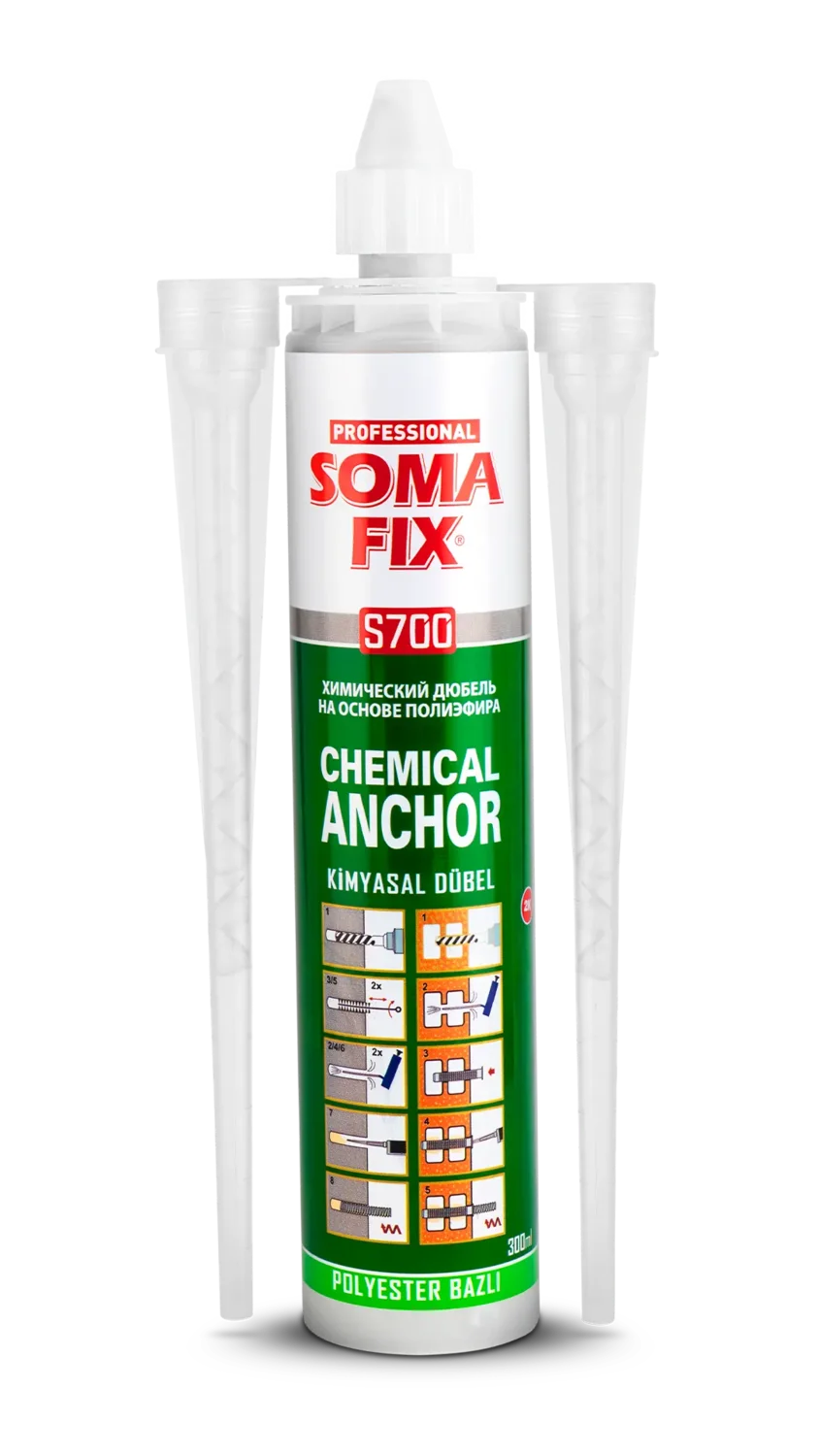 S700 Somafix Kimyasal Dübel (Polyester Bazlı)
