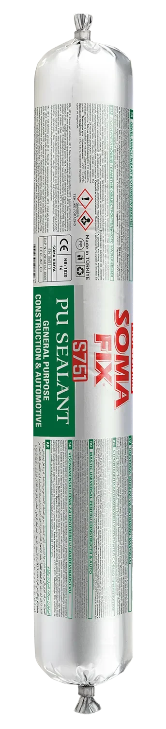 S751 Poliüretan Genel Amaçlı İnşaat & Otomotiv Mastiği Sosis